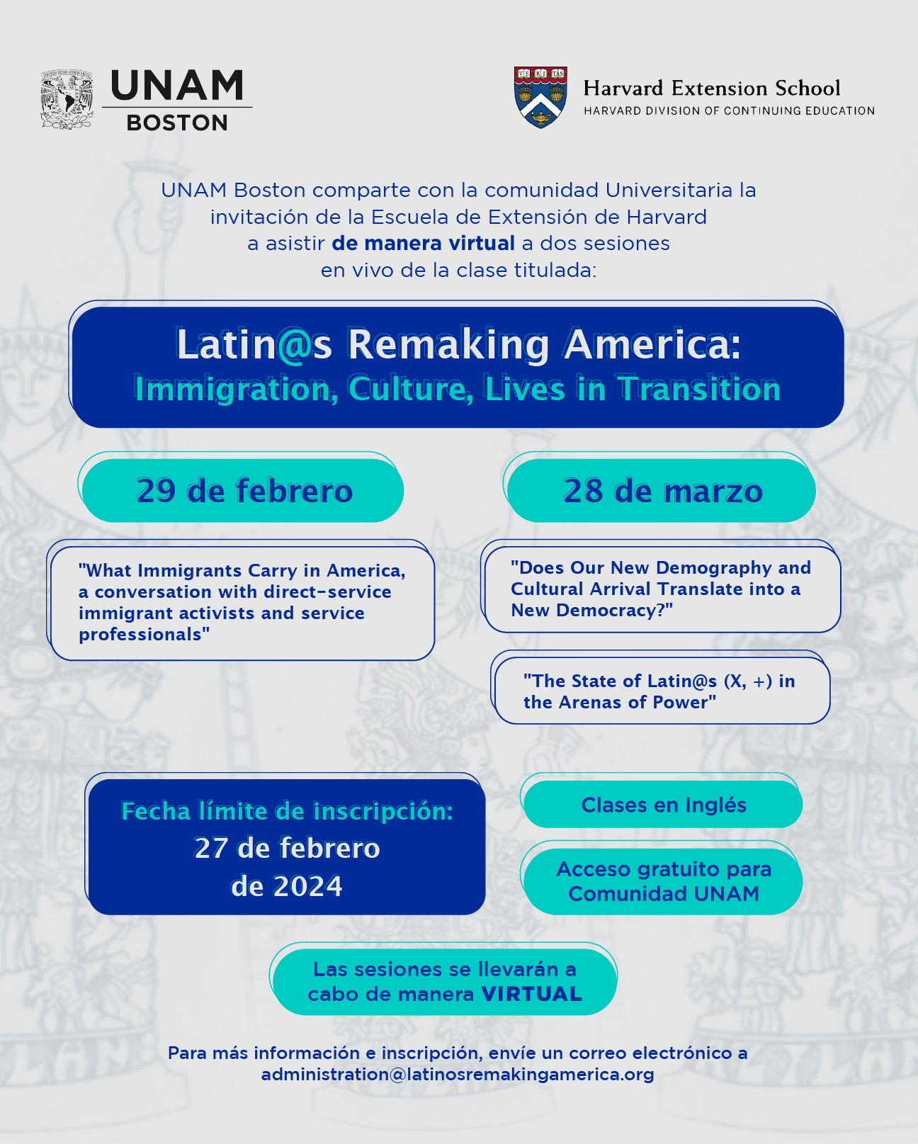 Latin@s Remaking America: Immigration, Culture, Lives in Transition.