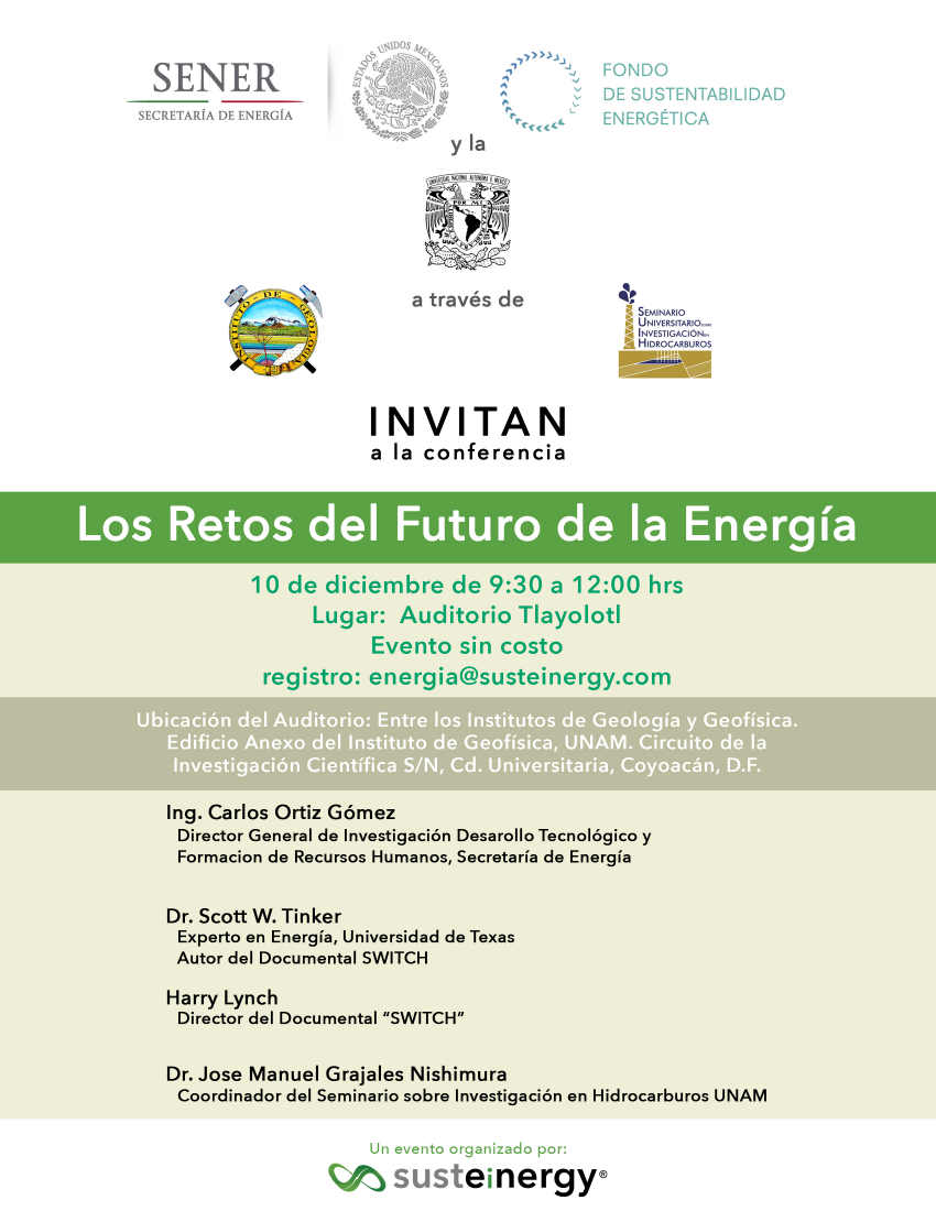 Conferencia: Los retos del futuro de la energía