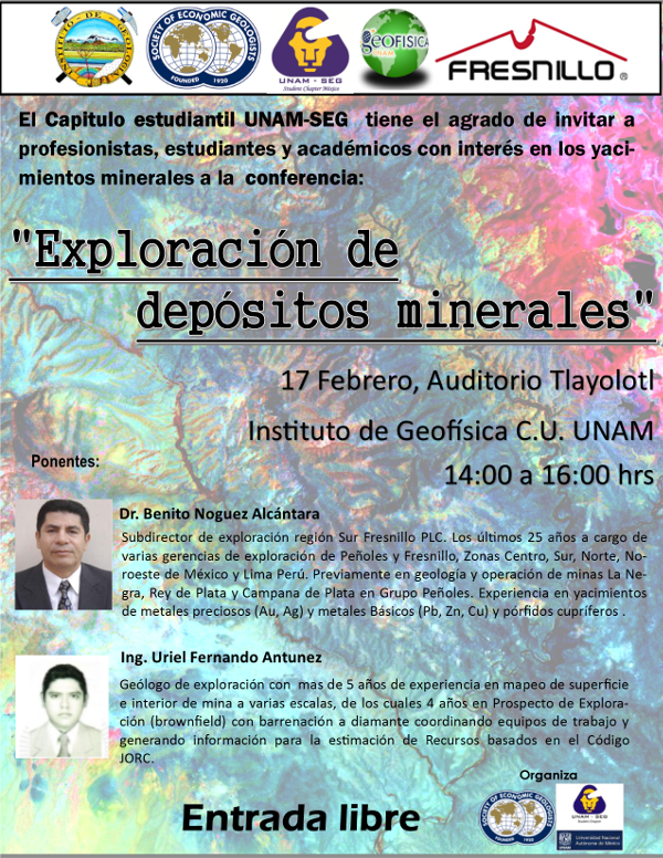 Conferencia: Exploración de depósitos minerales.