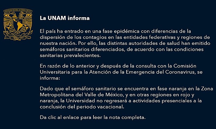 La UNAM informa 📢 📢