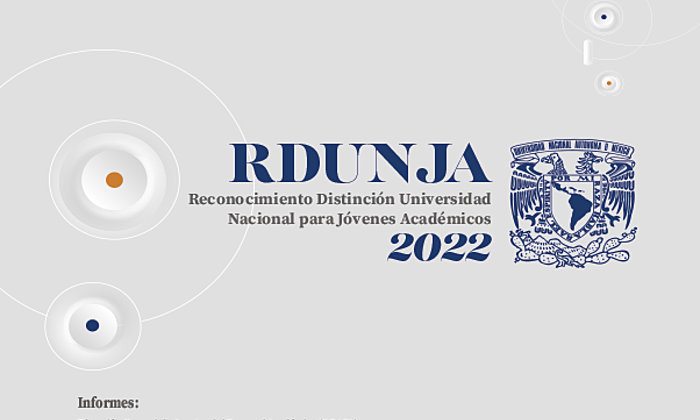 Reconocimiento Distinción Universidad Nacional para Jóvenes Académicos 2022