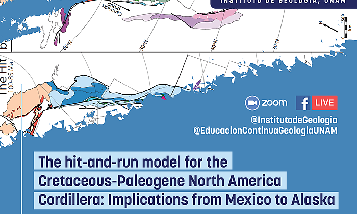 Seminario Institucional "The hit-and-run model for the Cretaceous-Paleogene North America Cordillera: Implications from Mexico to Alaska"